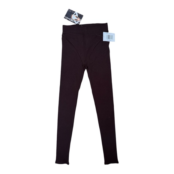 Naked Wardrobe Brown Leggings Form-Fitting Stretch - Picture 3 of 6